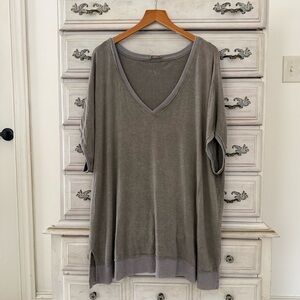 Kori Olive Jersey Knit Top
